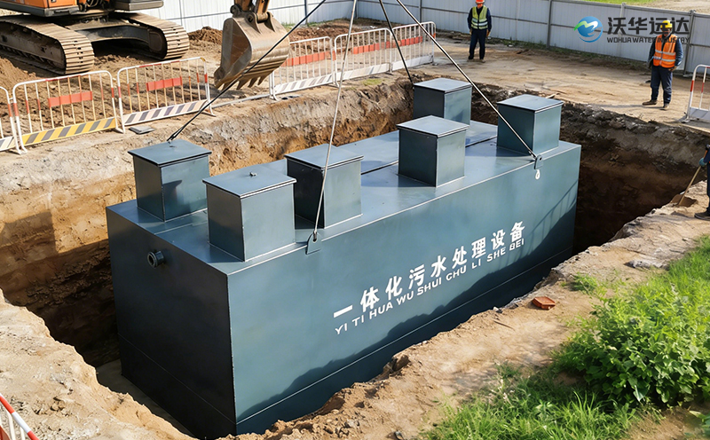 地埋式一体化污水处理设备安装现场